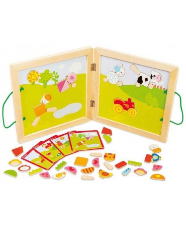 Farm. Magnetic puzzle