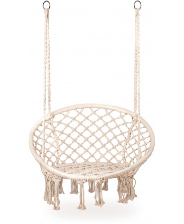 Hanging garden swing chair ModernHome White