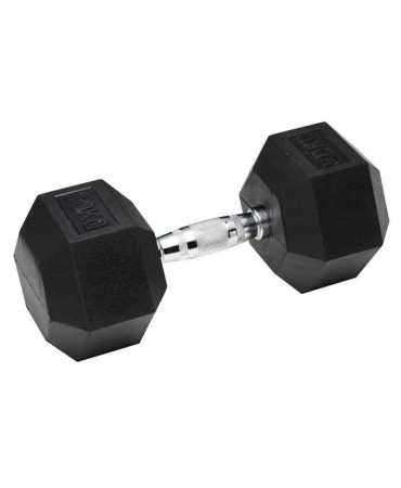 Hexagon Rubber Coated Dumbbell Bauer Fitness