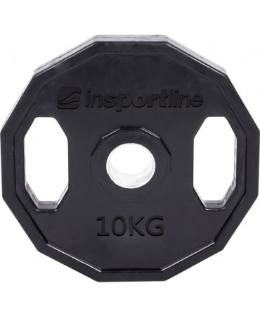Kummiga kaetud olümpiaraskus 50mm inSPORTline Ruberton 10kg
