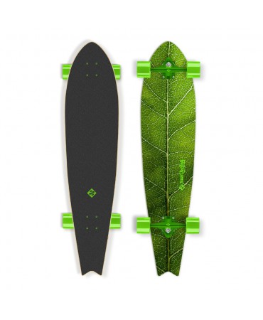 Longboard Street Surfing Fishtail – The Leaf 42” Green Truck