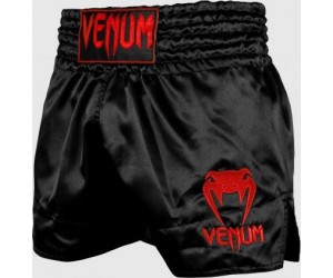 Muay Thai püksid Venum Classic - Must/punane