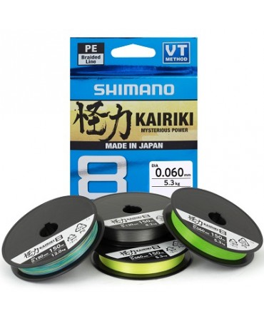 Shimano Kairiki 8 Steel Gray, 150m, 0.19mm, 12kg