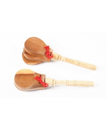 Wood Castnets With Handle Amaya