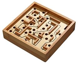 Game Philos Labyrinth Small Bamboo 16.5x16.5x4 cm